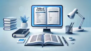 cara membuat titik titik daftar isi